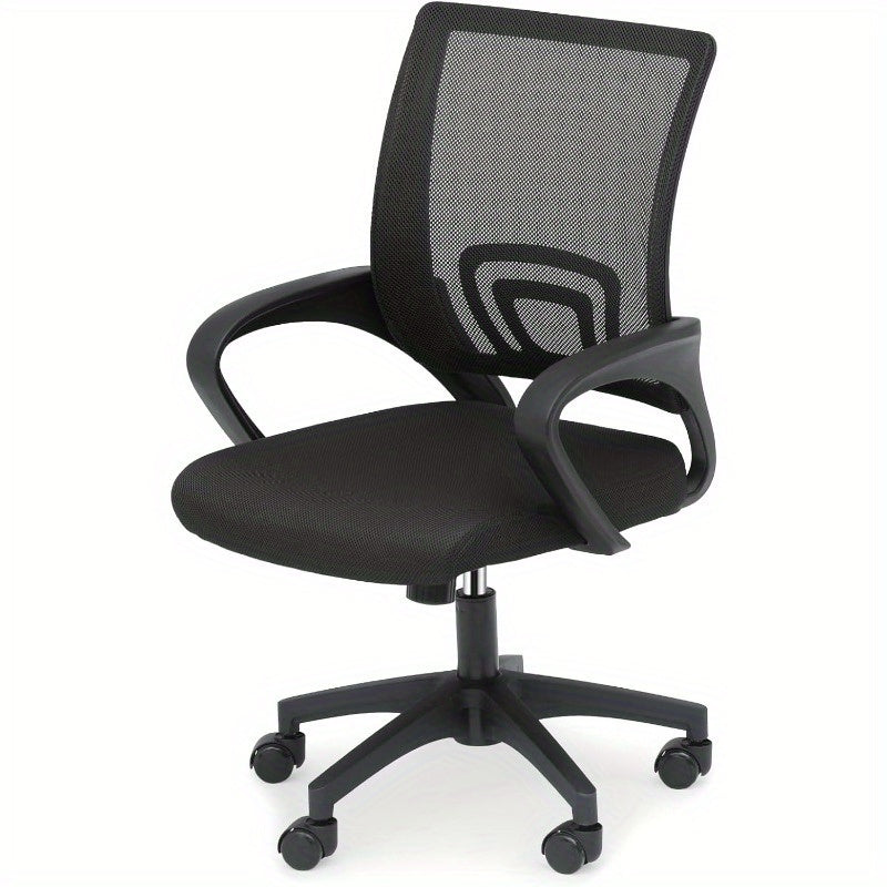 Ergonomic Office Chair with Lumbar Support - Heavy-Duty 300Lbs Capacity, Adjustable Height, Wide Seat Cushion - Swivel Wheels & Five-Star Base - for Home Office, Gaming, Professional Desk - Metal Frame Construction, Office Chair Cushion