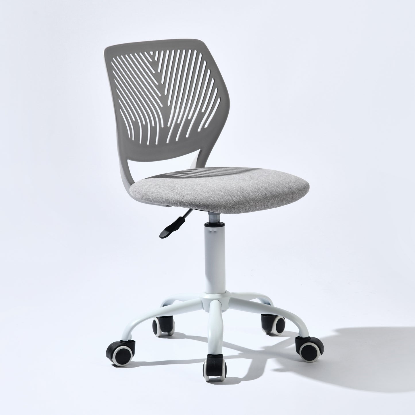 Homy Casa Compact Armless Office Chair, Adjustable Swivel Task Chair with Soft Cushion, Available in 7 Colors - Perfect for Home Office, Workspace, Bedroom, Study or Vanity