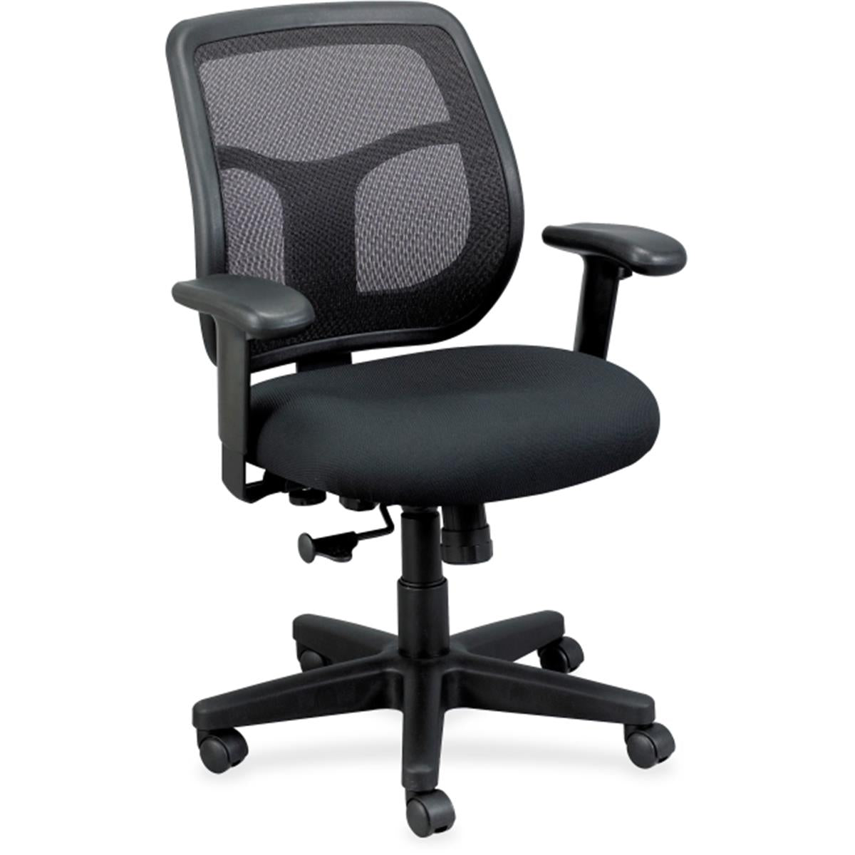 212 MAIN EUT 26 x 2 x 36 in. Mesh Office Chair & Fabric Seat - Black