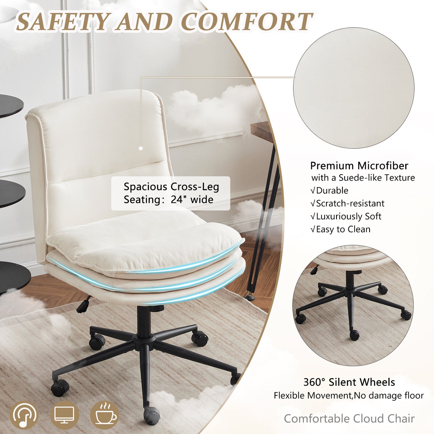 Comfy Criss Cross Legged Chair, 18\