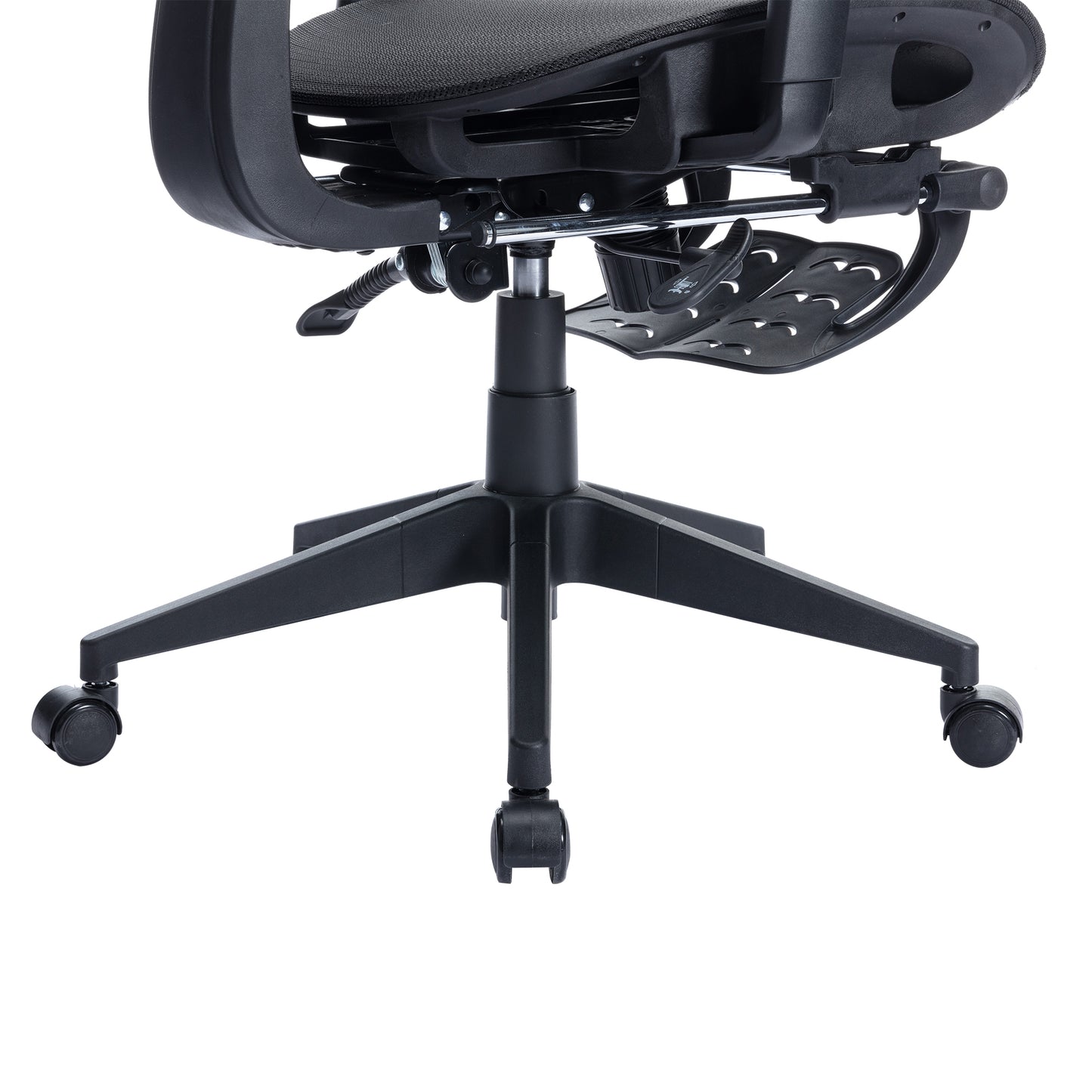VECELO Ergonomic High Back Mesh Office Chair with Retractable Footrest, Backrest Tilt Function Adjustable, Black