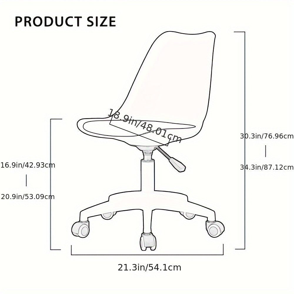 Third-generation office\u002Fgaming chair, Height Adjustable, adjustable 360 ° swivel chair, engineering plastic armless swivel computer chair, suitable for living room, bedroom and office, Transparent, for teenagers, furniture for home, small chairs.