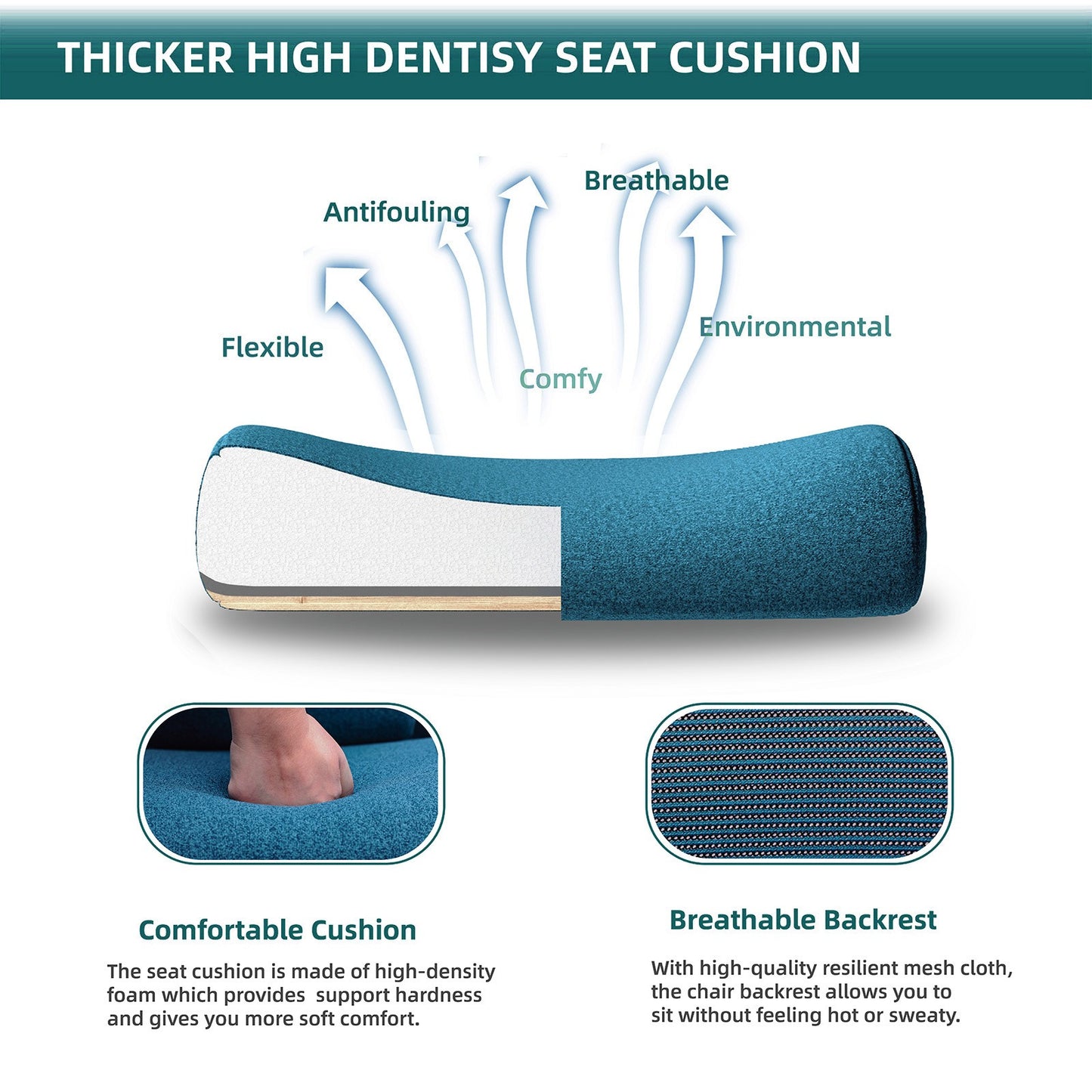 Home Office Desk Chair with Footrest and Headrest, High-Back Mesh Rolling Swivel Reclining Chairs with Wheels, Comfortable Headrest, Lumbar Support, Comfy Arms for Home, Office, Gaming, Student