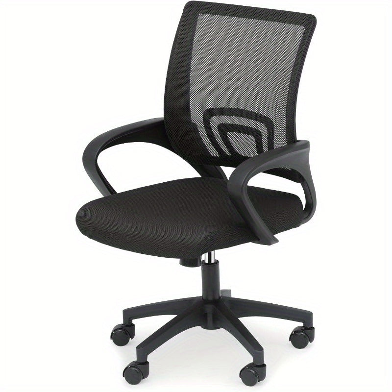 Ergonomic Office Chair with Lumbar Support - Heavy-Duty 300Lbs Capacity, Adjustable Height, Wide Seat Cushion - Swivel Wheels & Five-Star Base - for Home Office, Gaming, Professional Desk - Metal Frame Construction, Office Chair Cushion