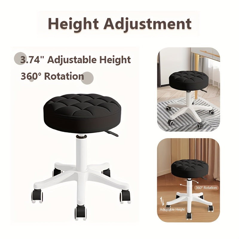 Super Soft Seat Cushion,360° Swive,Height Adjustability,New Upgraded Stool Salon Stool Chair