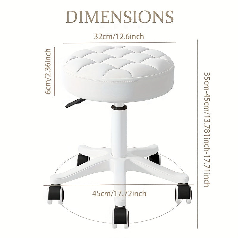 Super Soft Seat Cushion,360° Swive,Height Adjustability,New Upgraded Stool Salon Stool Chair