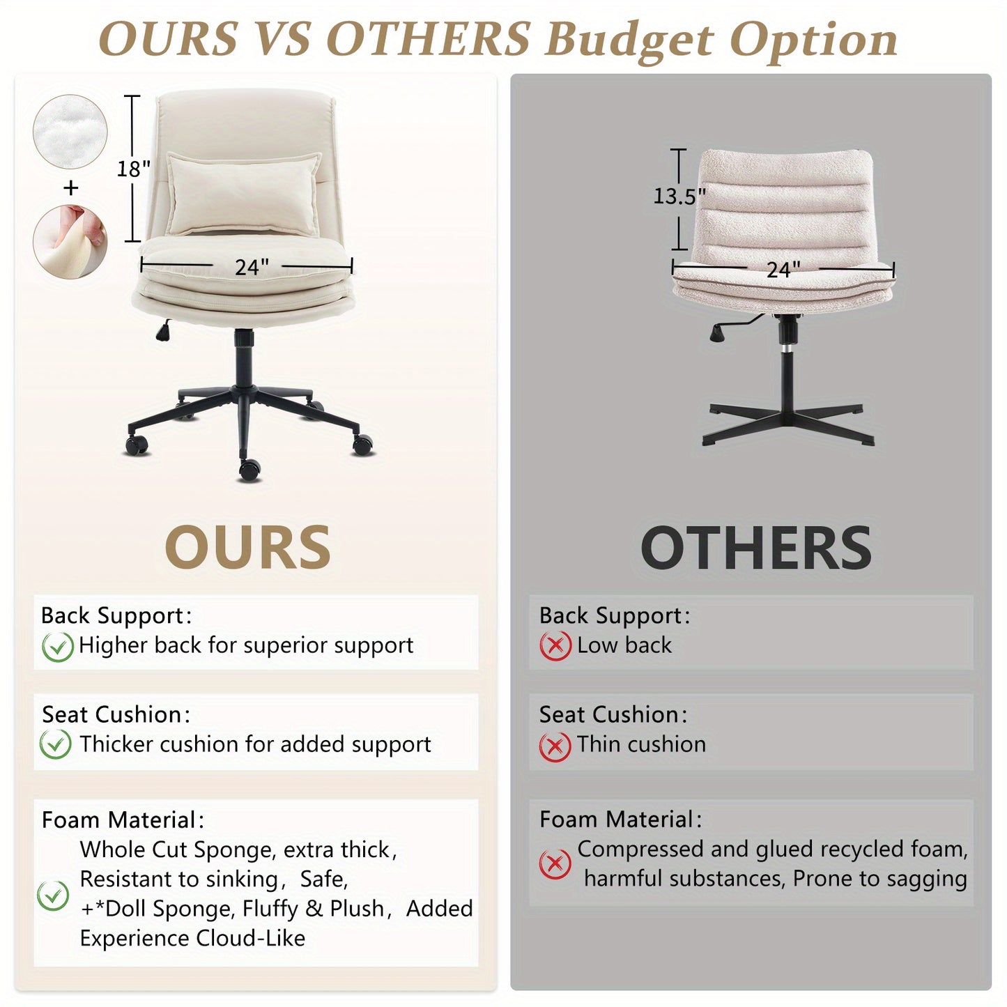Comfy Criss Cross Legged Chair, 18\