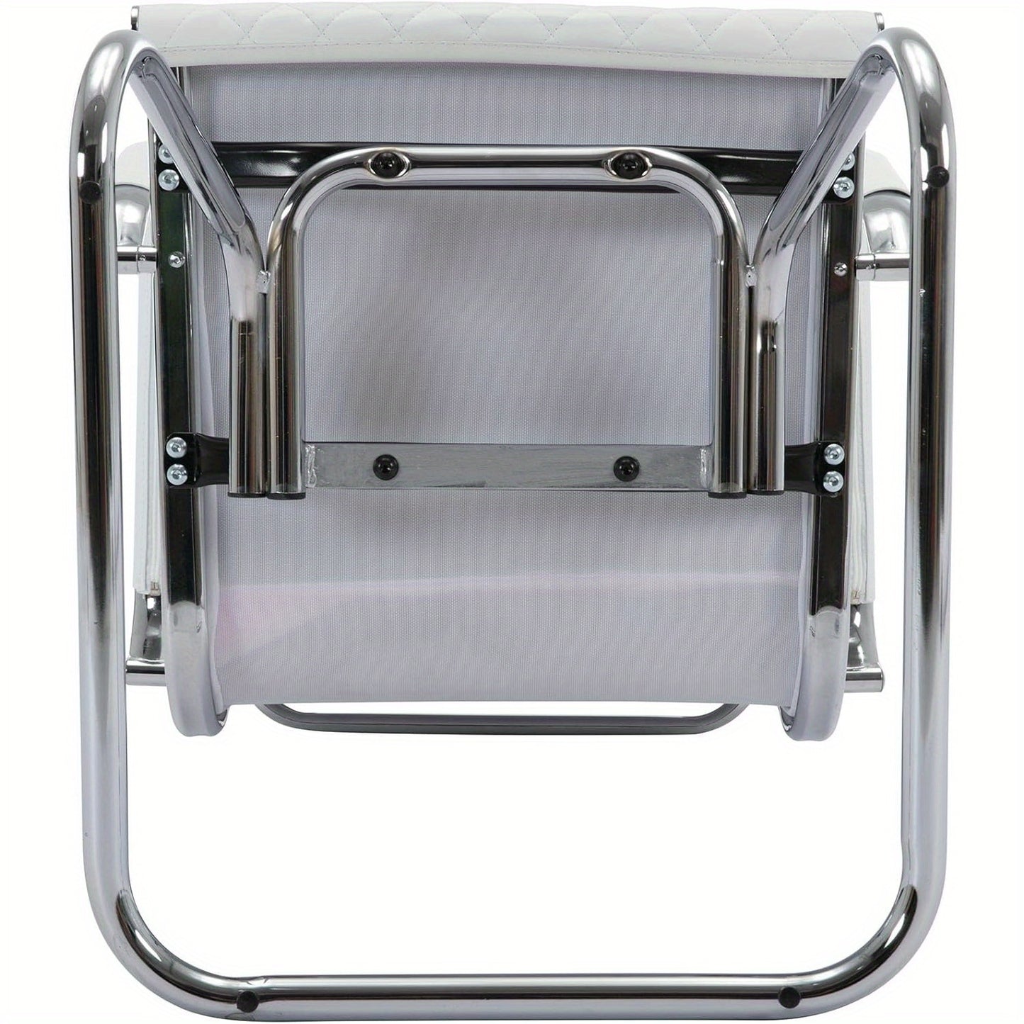 Set Of 2 Features A Minimalist Office Chair With A Diamond Grid Design On The Back, Equipped With Armrests And A Chrome Metal Base For Home Work, Suitable For Meeting Rooms\u002Fwaiting Rooms