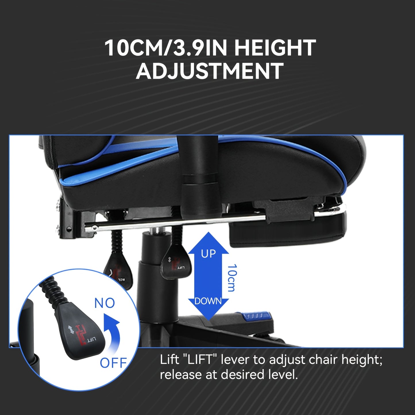 Ergonomic Gaming Chair For Gaming, Streaming, And Office Use - Reclining Esports Chair With Adjustable Height, Headrest & Lumbar Support, Heavy-Duty Design (350-400 Lbs Capacity)