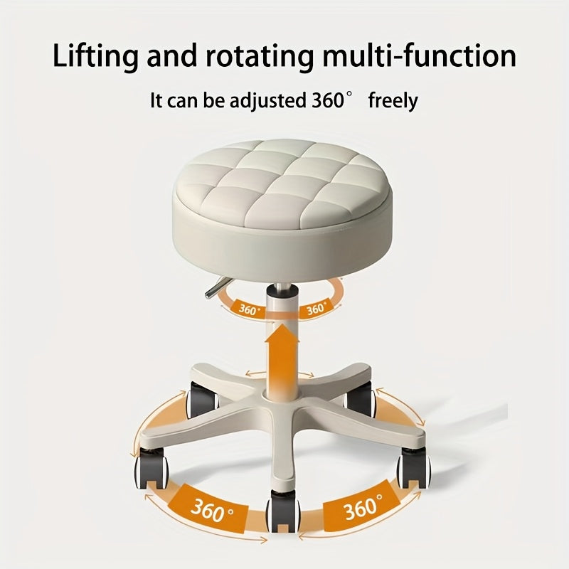 Super Soft Seat Cushion,360° Swive,Height Adjustability,New Upgraded Stool Salon Stool Chair