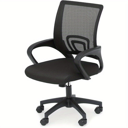 Ergonomic Office Chair with Lumbar Support - Heavy-Duty 300Lbs Capacity, Adjustable Height, Wide Seat Cushion - Swivel Wheels & Five-Star Base - for Home Office, Gaming, Professional Desk - Metal Frame Construction, Office Chair Cushion
