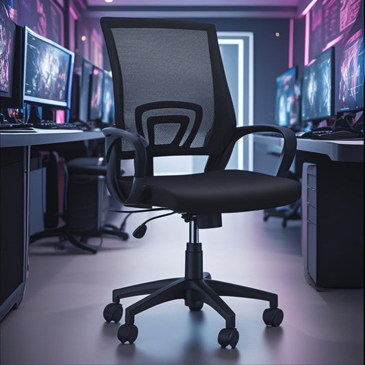 Mesh Esports Chair Ergonomic Desk Chair Swivel Rolling Computer Chair with Lumbar Support and Adjustable Height