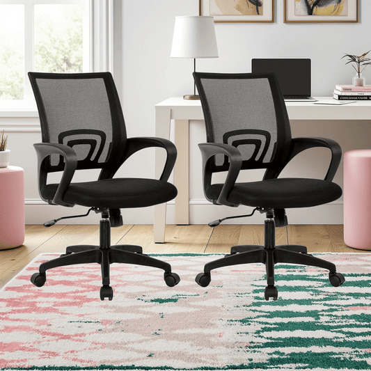 2 Pack, Office Chair Computer Desk Task Chair Mesh Computer Chair Back Support Modern Executive Adjustable Chair for Men Women