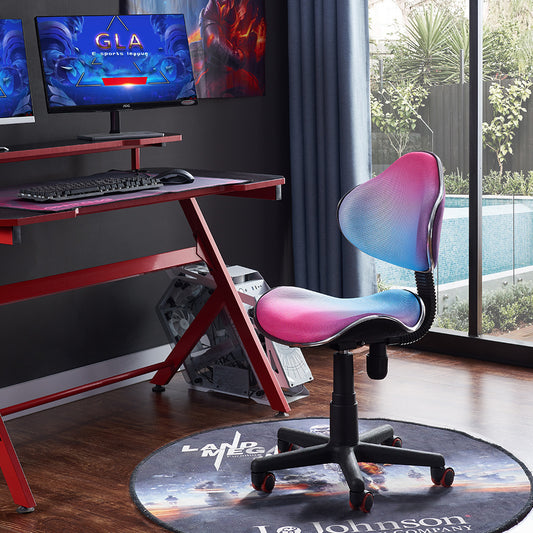 JJS Home Office Low Back Computer Executive Chair, Ergonomic Mesh Chair with Extra Large Base and Pads,
