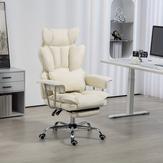 Big And Tall Desk Office Chair 400LBS | Computer Chair With Leg Rest And Lumbar Support, Executive Office Chair