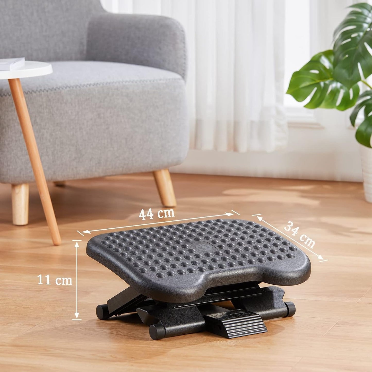 Ergonomic Office Chair, High Back Mesh Wide Seat, Gas Spring Double Monitor Stand, 3 Height Levels Under Desk Footrest, Perfect Match For Office With Multiple Choices.
